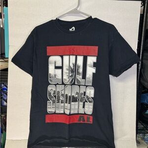 Surf Style Gulf Shores AL Graphic T-Shirt Black Beach Souvenir Men’s Medium